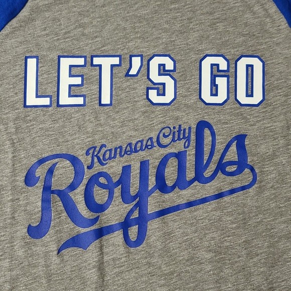 Victoria's Secret PINK Kansas City Royals V-Neck Top Women's Size Medium - Picture 7 of 9